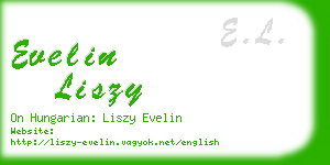 evelin liszy business card